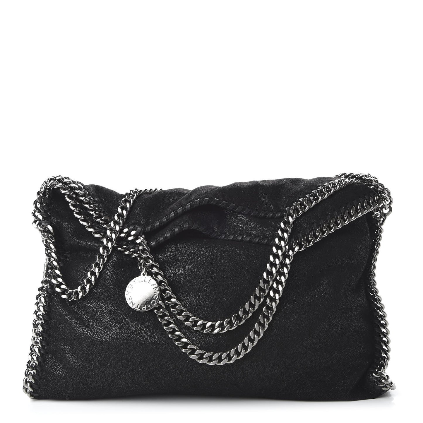 Shaggy Deer Falabella Fold Over Tote Black