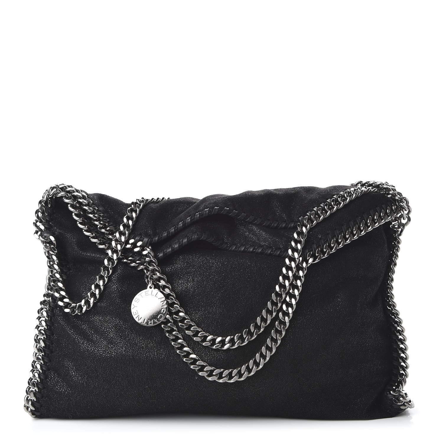 Stella McCartney Shaggy Deer Falabella Fold Over Tote Black 1 of 10