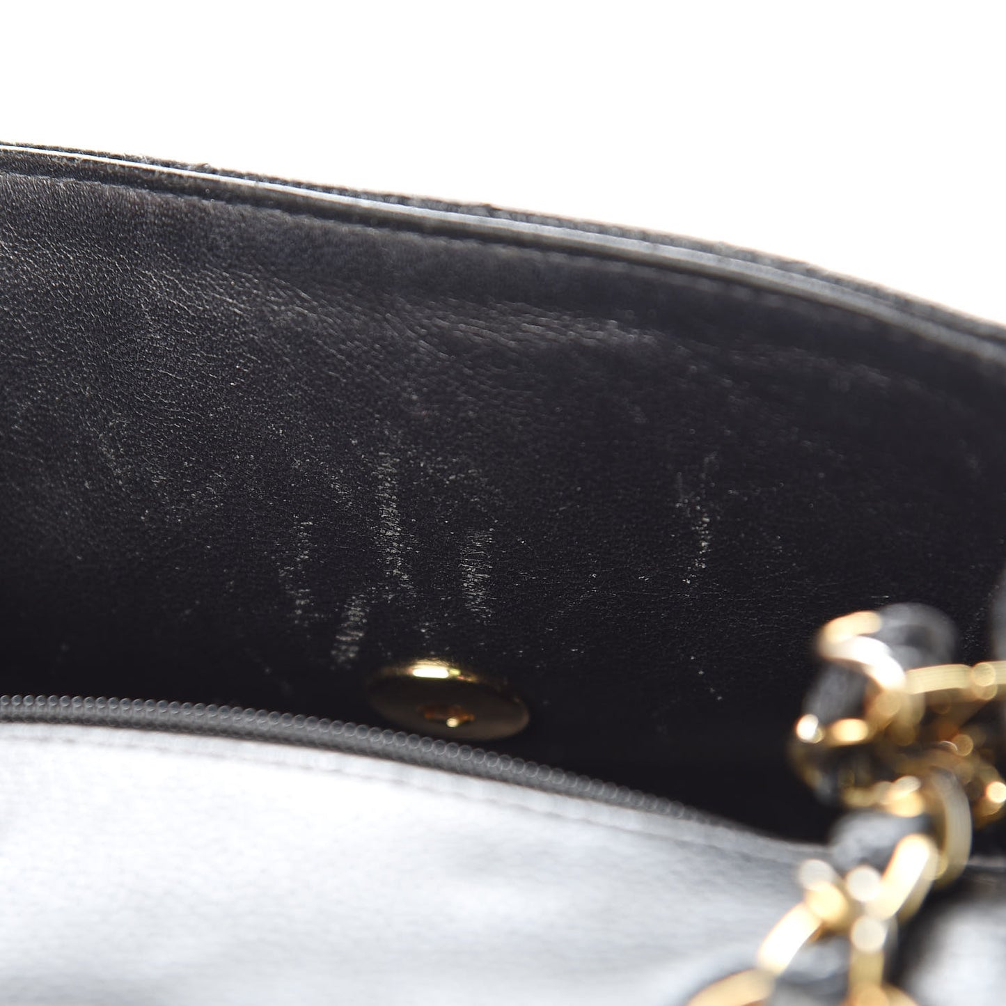 Caviar Quilted Mini Square Flap Black