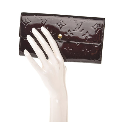 Louis Vuitton Vernis Sarah Wallet Amarante 2 of 7