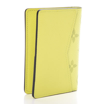 Louis Vuitton Monogram Taiga Pocket Organizer Yellow 3 of 7