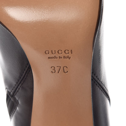 Gucci Alligator Malaga Kid Tall Boots 37 Marrone 6 of 7