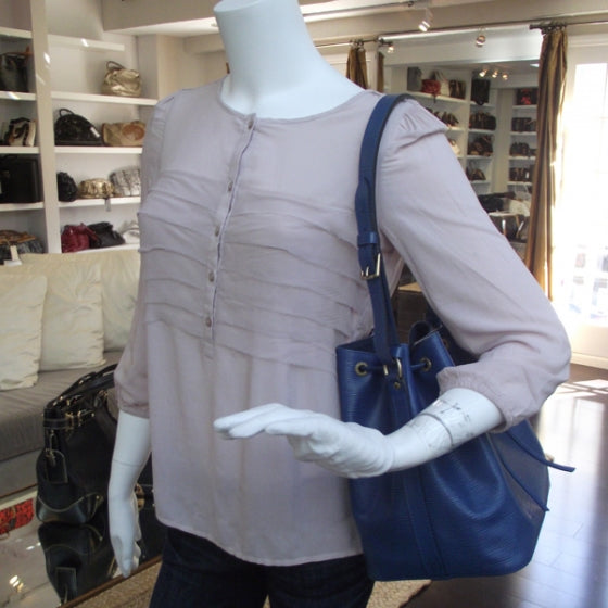 Louis Vuitton Epi Petit Noe Blue 2 of 9