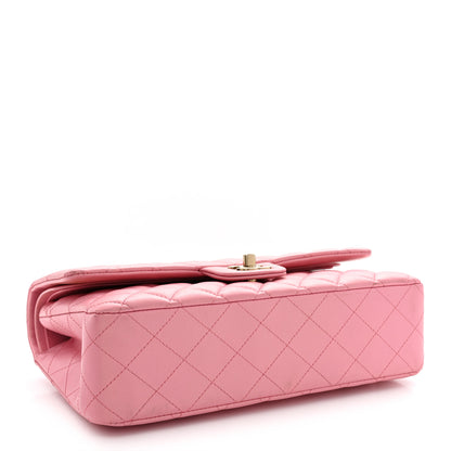 Chanel Iridescent Calfskin Quilted Medium Double Flap Pink 4 of 13