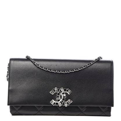 Chanel Lambskin Crystal Evening Clutch Black 1 of 18