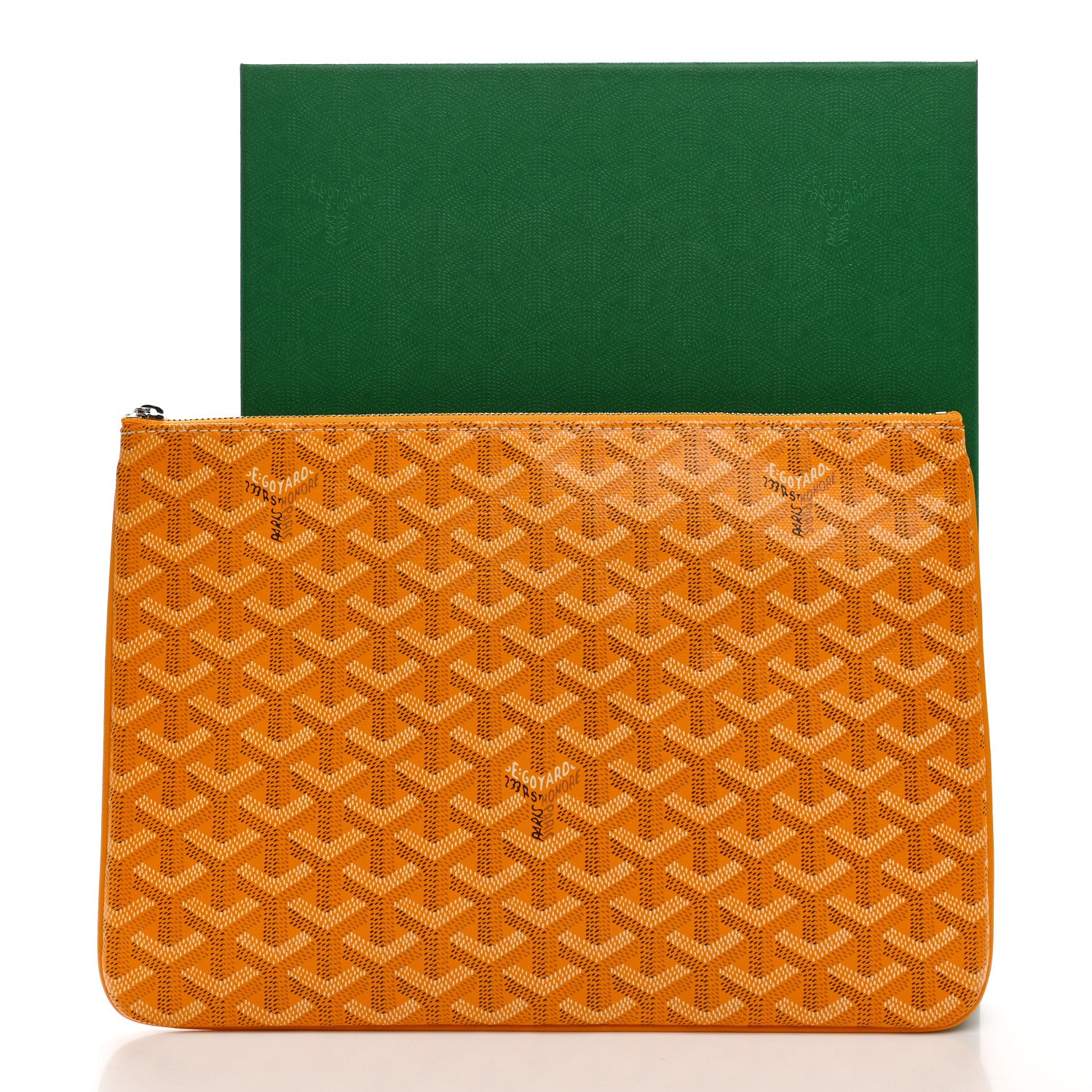 Goyard Goyardine Senat Pochette MM Yellow 7 of 7
