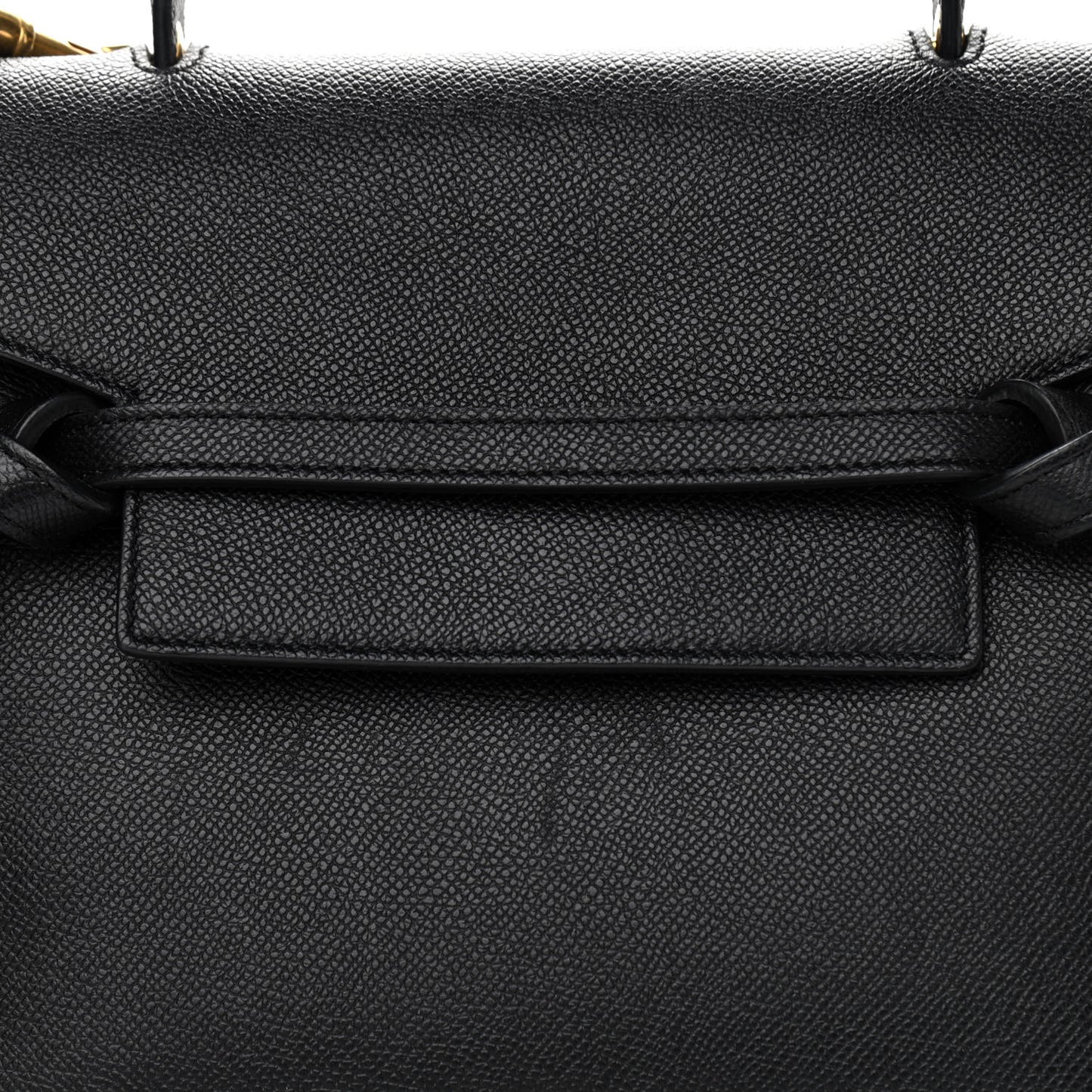 Grained Calfskin Micro Belt Bag Black