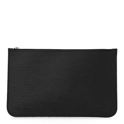 Louis Vuitton Epi Neverfull Pochette MM GM Black 1 of 10