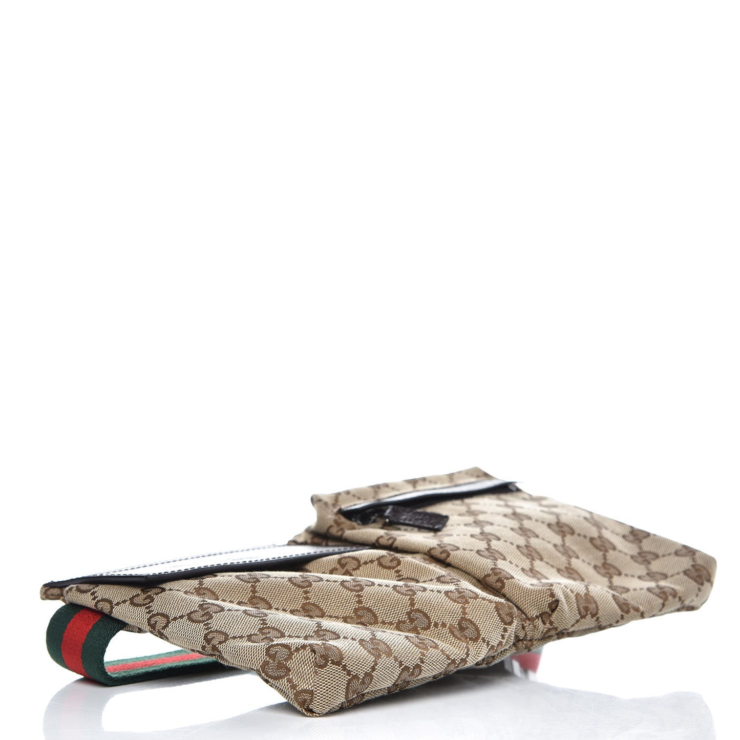 Monogram Web Belt Bag Dark Brown