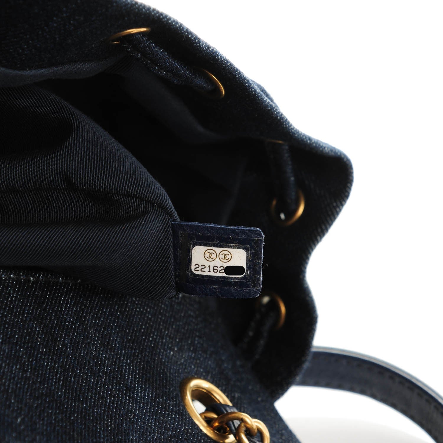 Chanel Washed Denim Quilted Small Urban Spirit Backpack Dark Blue 7 of 7