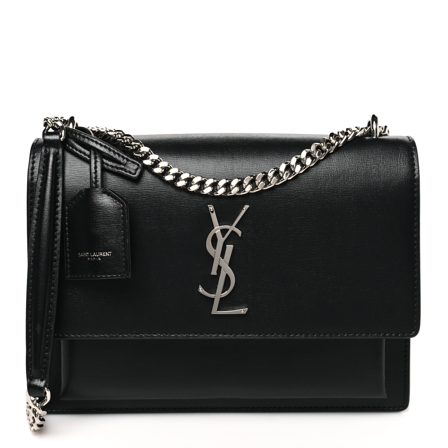 Saint Laurent Calfskin Medium Monogram Sunset Black 1 of 9