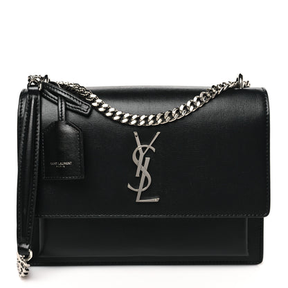 Saint Laurent Calfskin Medium Monogram Sunset Black 1 of 9