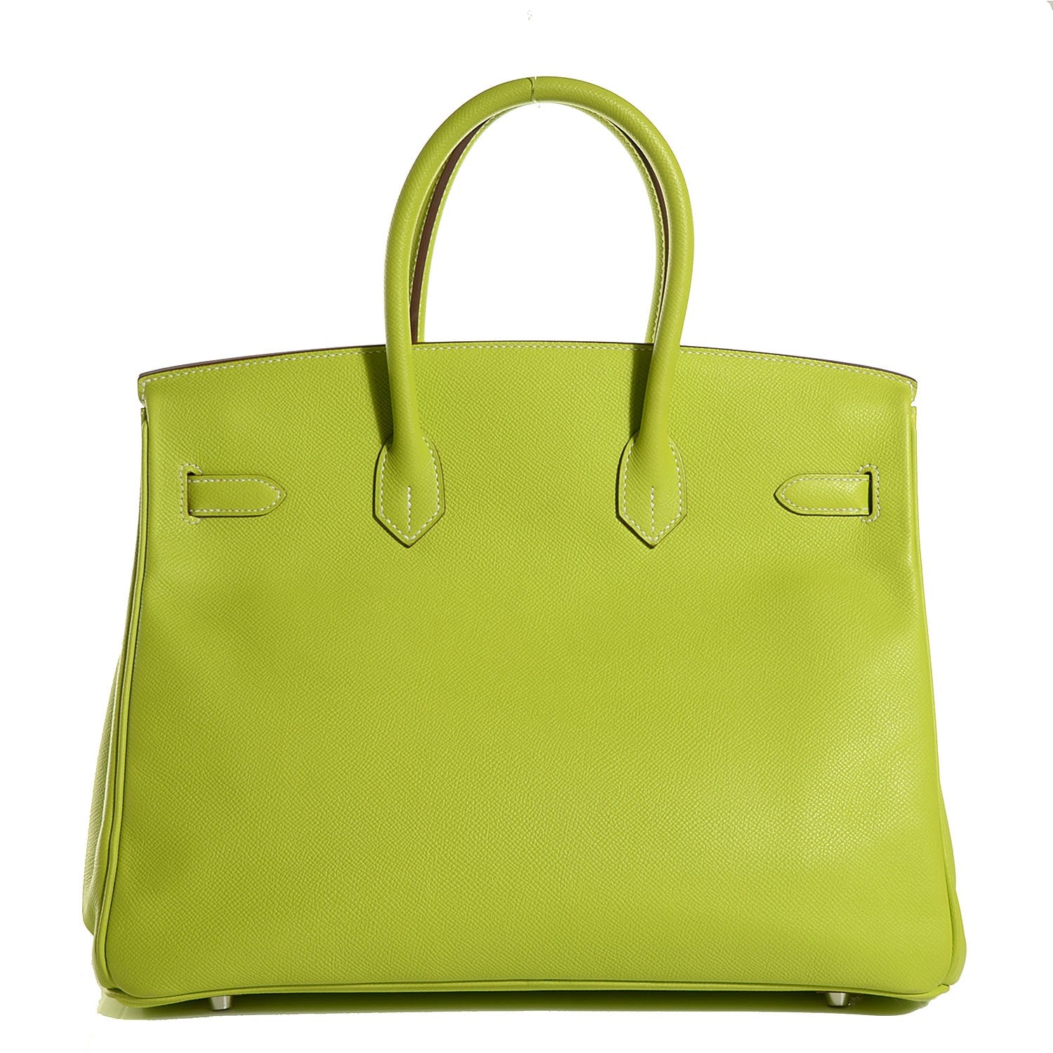 Hermes Epsom Candy Birkin 35 Kiwi Lichen 5 of 27