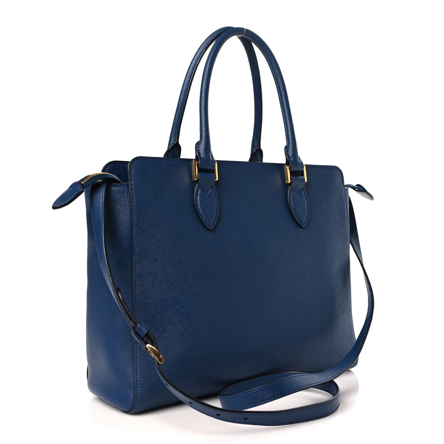 Saffiano Soft Calfskin Tote Bluette