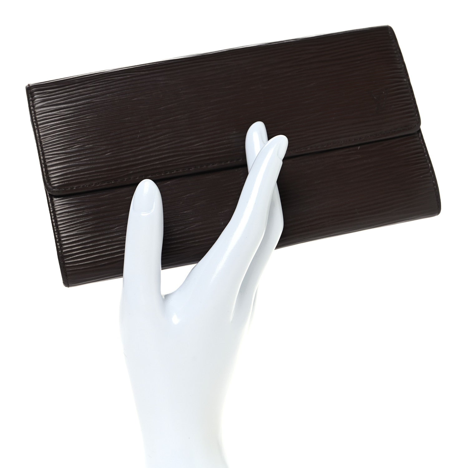 Louis Vuitton Epi Sarah Wallet Dark Brown 2 of 7