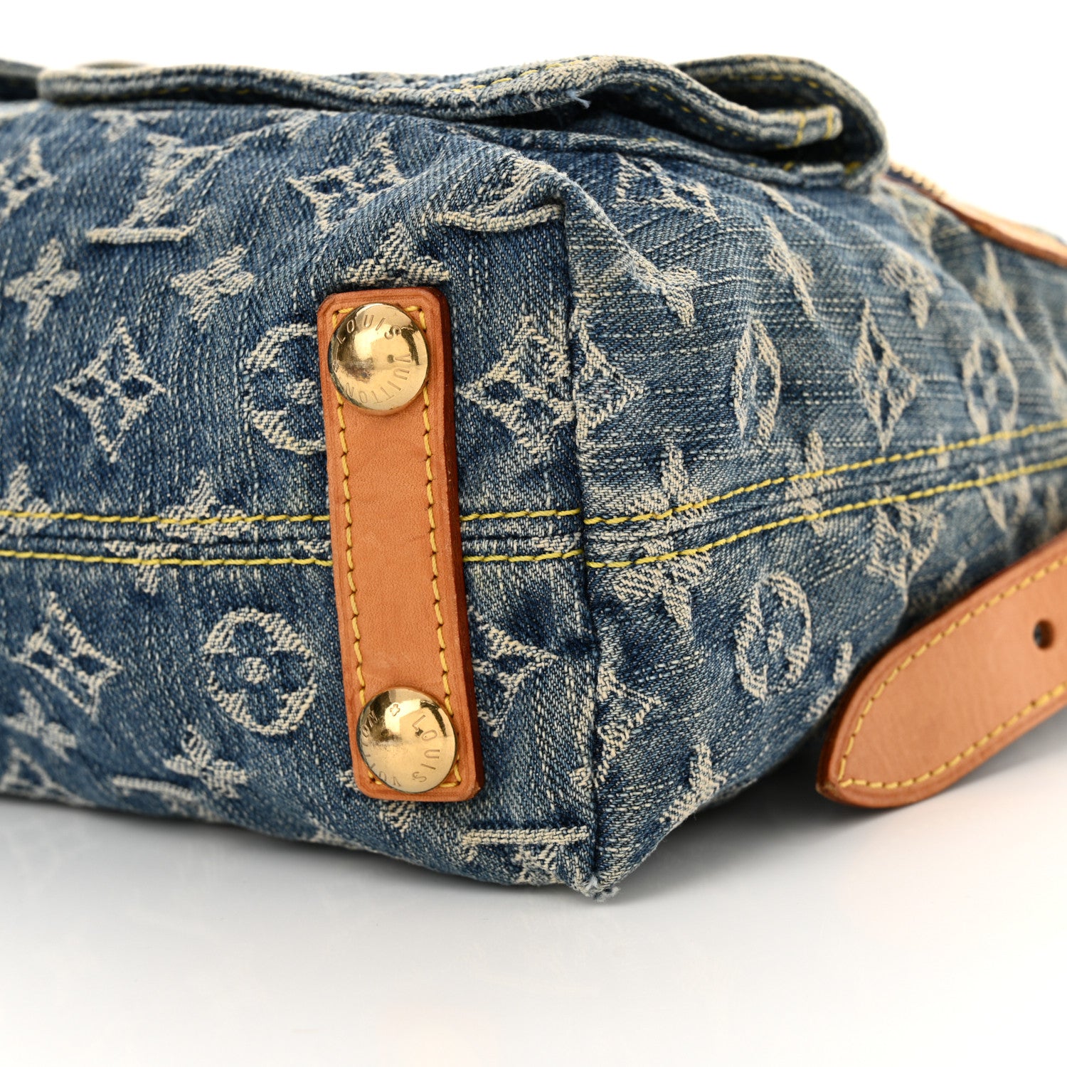 Louis Vuitton Monogram Denim Baggy PM Blue 10 of 12