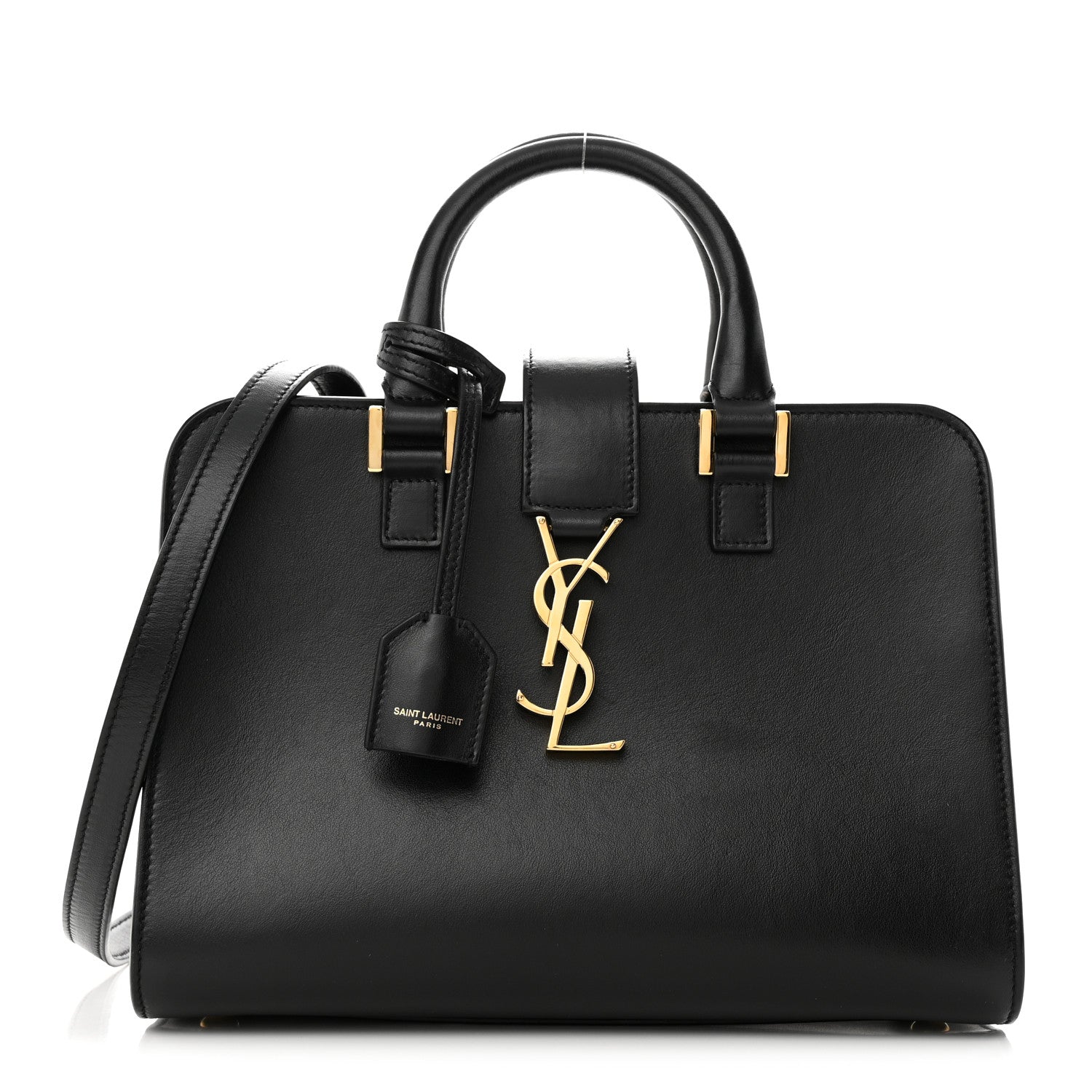 Saint Laurent Calfskin Monogram Baby Cabas Black 1 of 9
