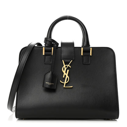 Saint Laurent Calfskin Monogram Baby Cabas Black 1 of 9