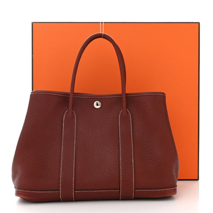 Hermes Negonda Garden Party Tote 30 TPM Rouge H 15 of 15