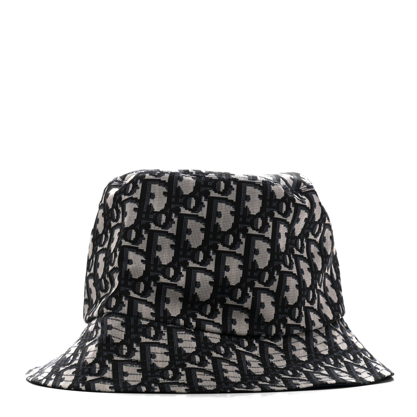 Polyester Cotton Oblique Teddy-D Brim Bucket Hat 58 Black