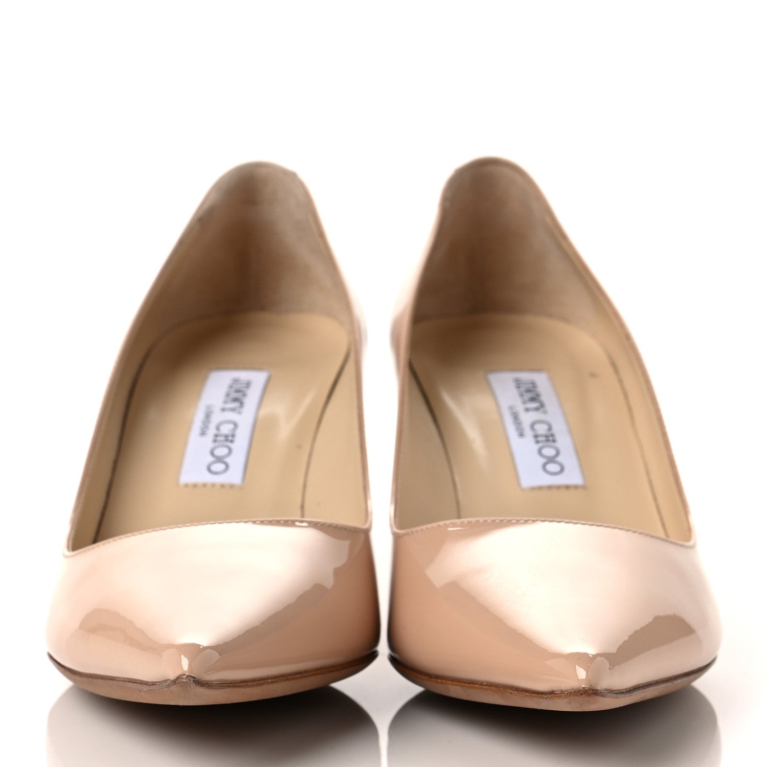 Jimmy Choo Patent Romy 60 Pumps 40 Nude 2 of 8