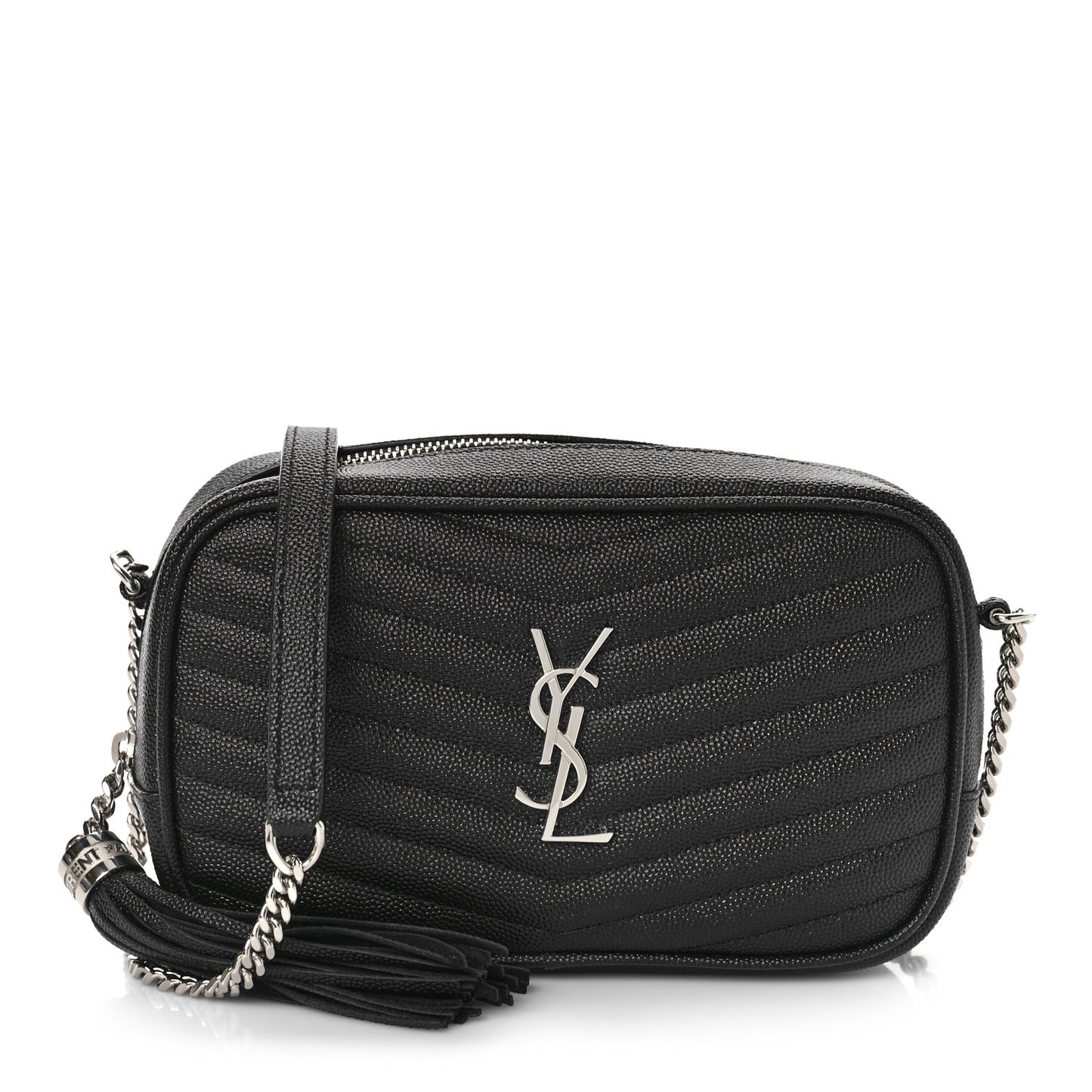 Grain De Poudre Matelasse Monogram Mini Lou Camera Bag Black