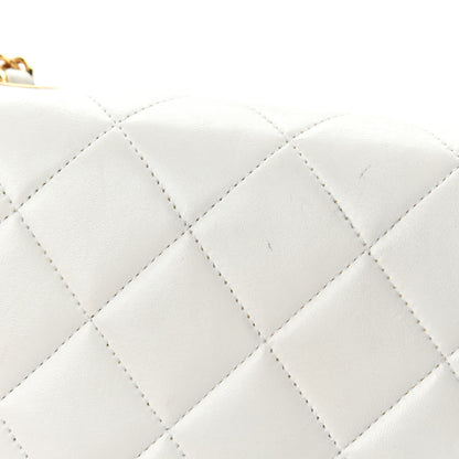 Chanel Lambskin Quilted Small Single Flap White 9 of 15