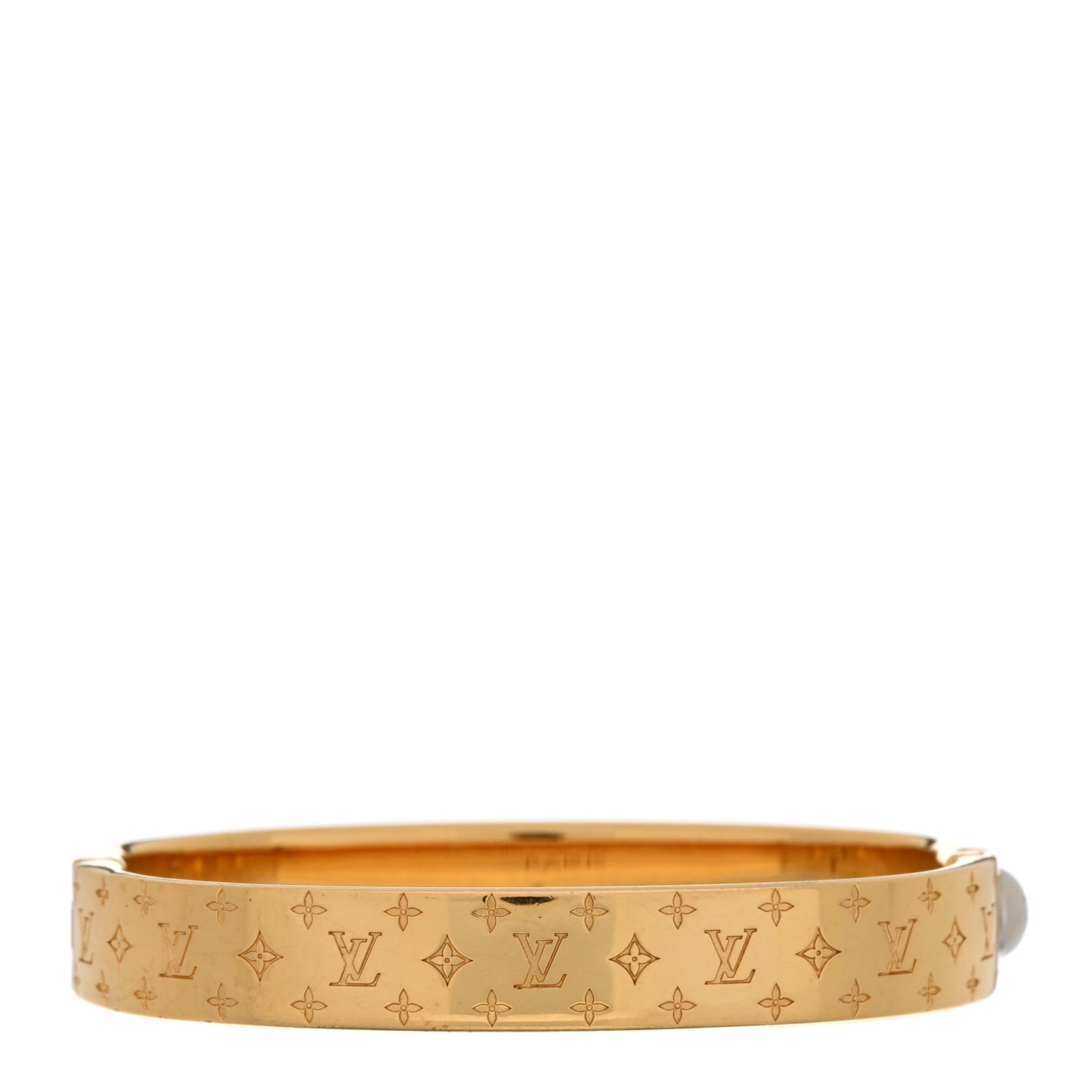 Brass Monogram Nanogram Cuff S Gold