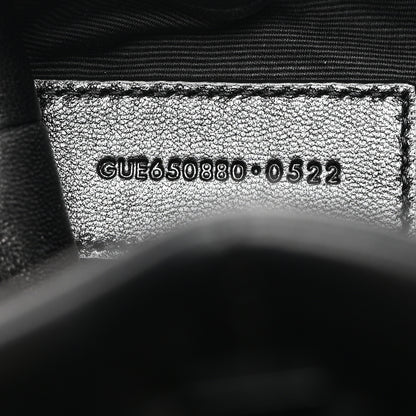 Saint Laurent Lambskin Monogram Loulou Puffer Pouch Clutch Black 8 of 8