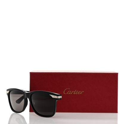 Cartier Santos De Cartier Square Sunglasses CT0190S Black 8 of 8