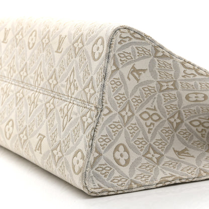 Louis Vuitton Jacquard Since 1854 Onthego MM Creme 9 of 9