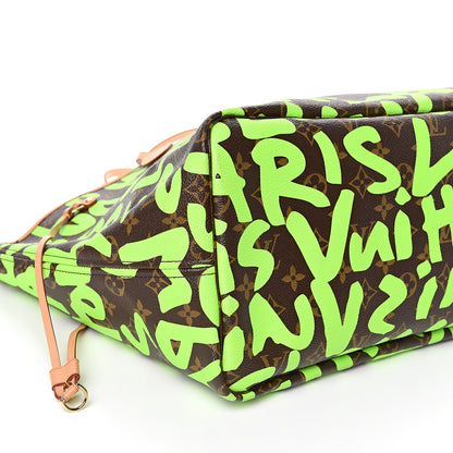 Louis Vuitton Monogram Graffiti Neverfull GM Green 8 of 10