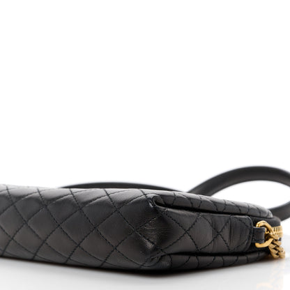 Saint Laurent Lambskin Quilted Gaby Zipped Pouch Black 9 of 10
