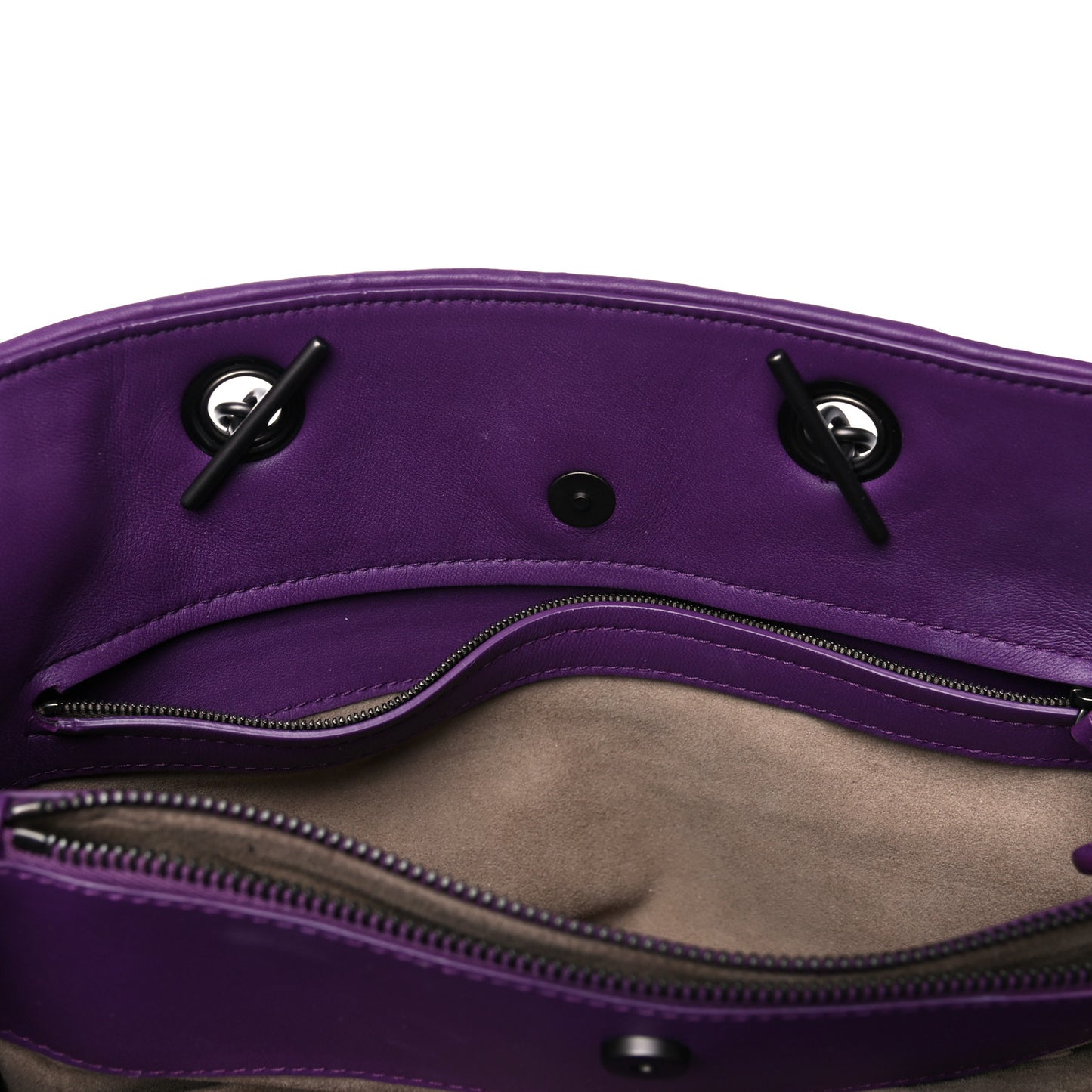 Nappa Intrecciato Medium Tote Purple