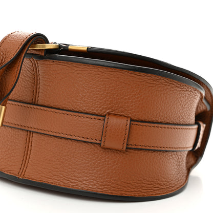 Chloe Grained Calfskin Small Marcie Saddle Bag Tan 9 of 10