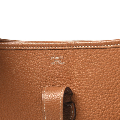 Hermes Taurillon Clemence Evelyne III GM Gold 6 of 11