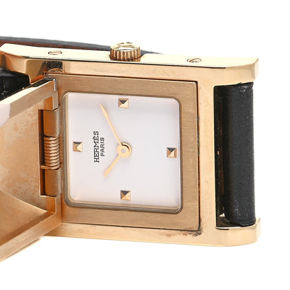 Hermes Stainless Steel Epsom 23mm Medor Quartz Watch Noir 5 of 6