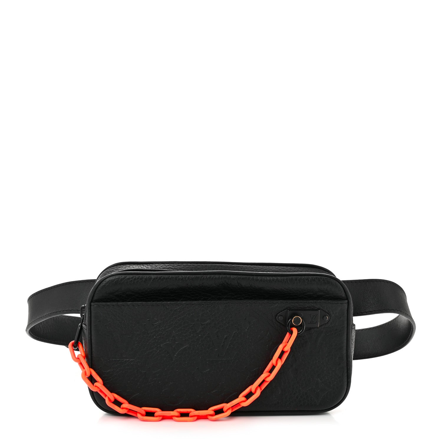 Louis Vuitton Taurillon Monogram Uniformes Solar Ray Soft Pochette Volga Belt Bag Black 1 of 11