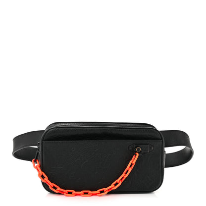 Louis Vuitton Taurillon Monogram Uniformes Solar Ray Soft Pochette Volga Belt Bag Black 1 of 11