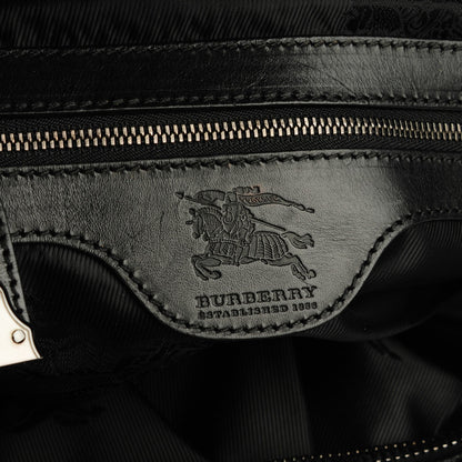 Burberry Prorsum Calfskin Studded Knight Satchel Black 2 of 9