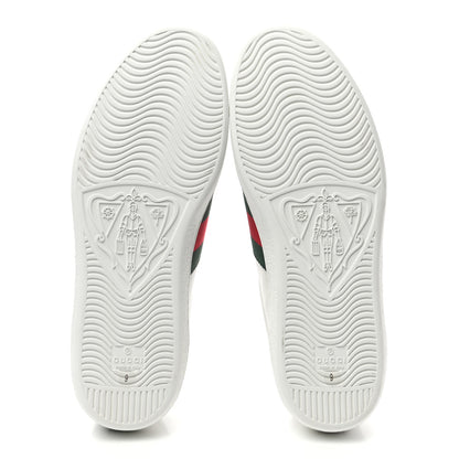 Gucci Calfskin Web Mens Gucci Band Ace Sneakers 9 White 5 of 8