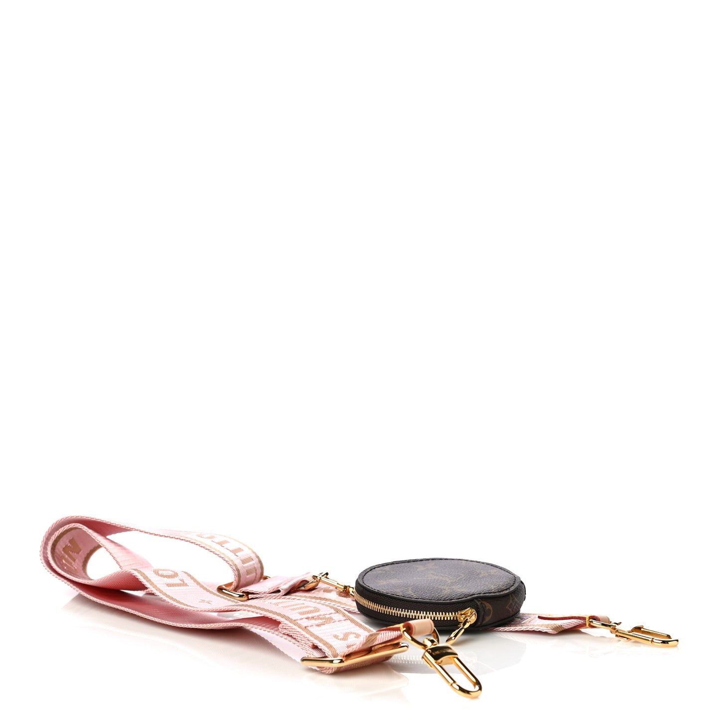 Monogram Multi Pochette Accessories Bandouliere Shoulder Strap Rose Clair