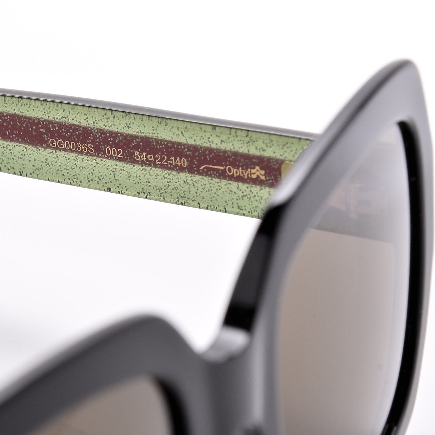 Oversize Square Web GG 0036S Sunglasses Black