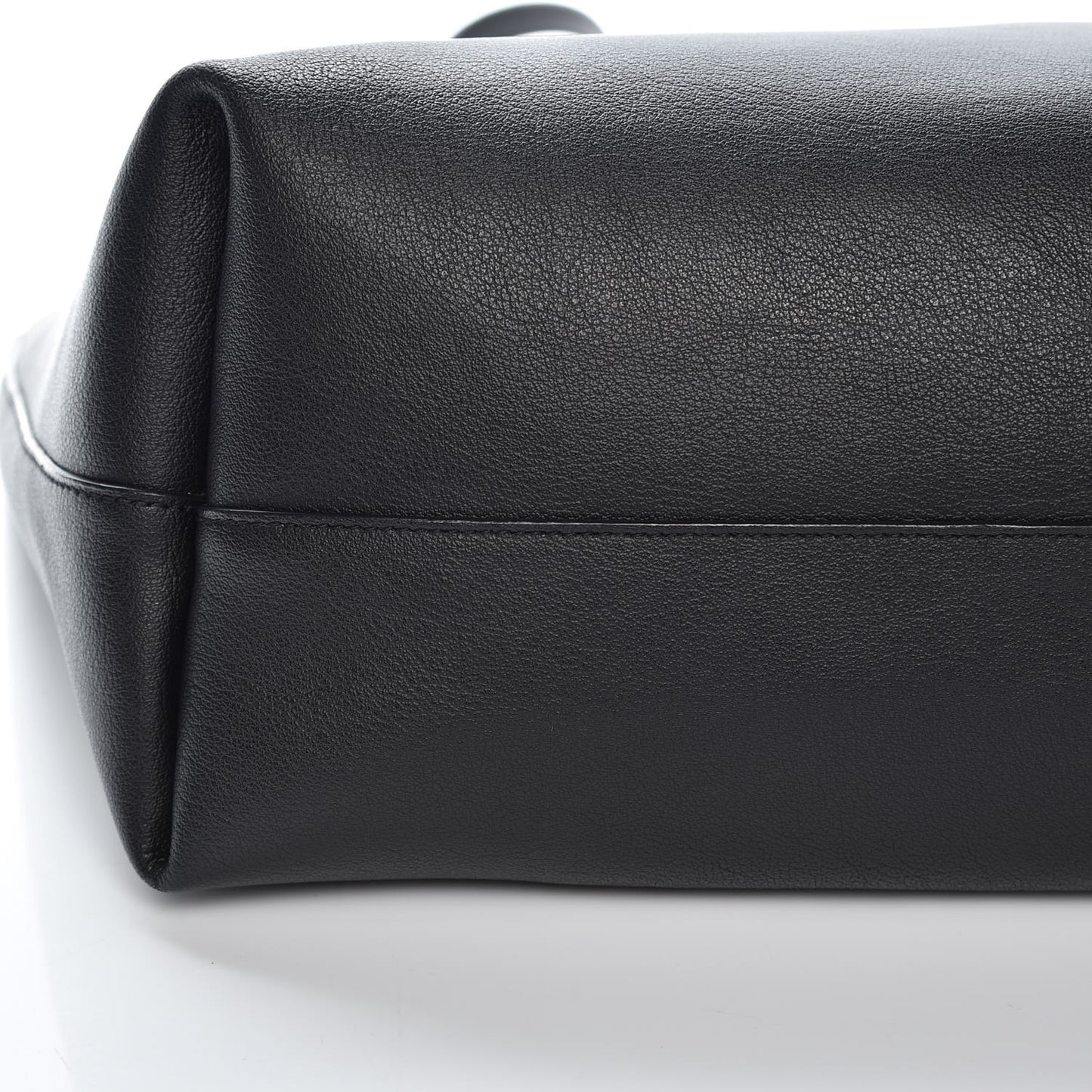 Calfskin Large Shopping Tote Black