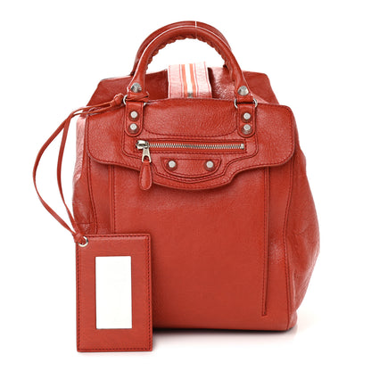 Balenciaga Agneau Giant 12 Hardware Zip Traveler Backpack Rouge Ambre 1 of 13