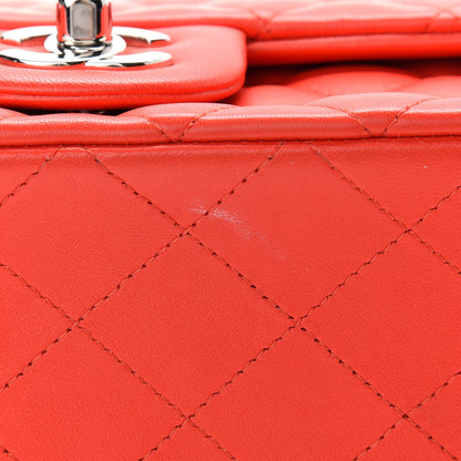 Chanel Lambskin Quilted Mini Rectangular Flap Red 10 of 10