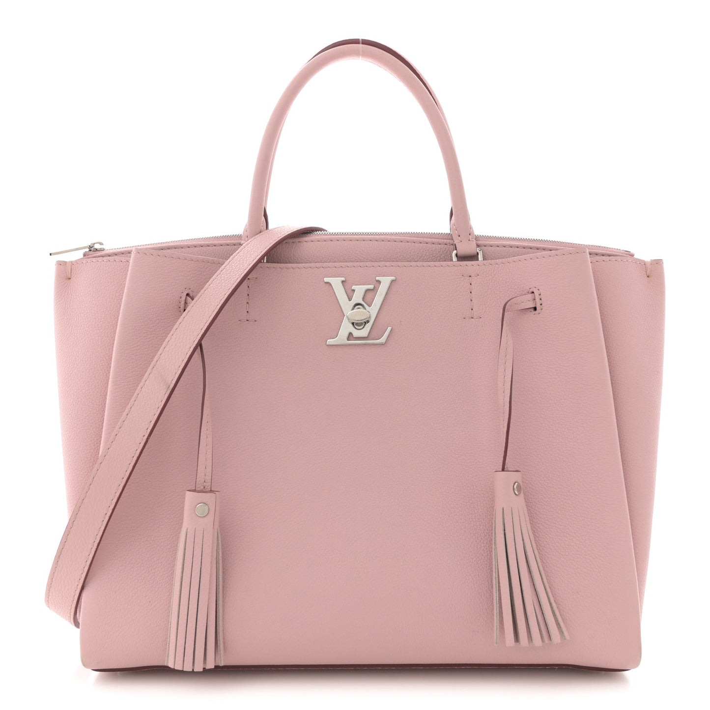 Calfskin Lockmeto Rose Poudre