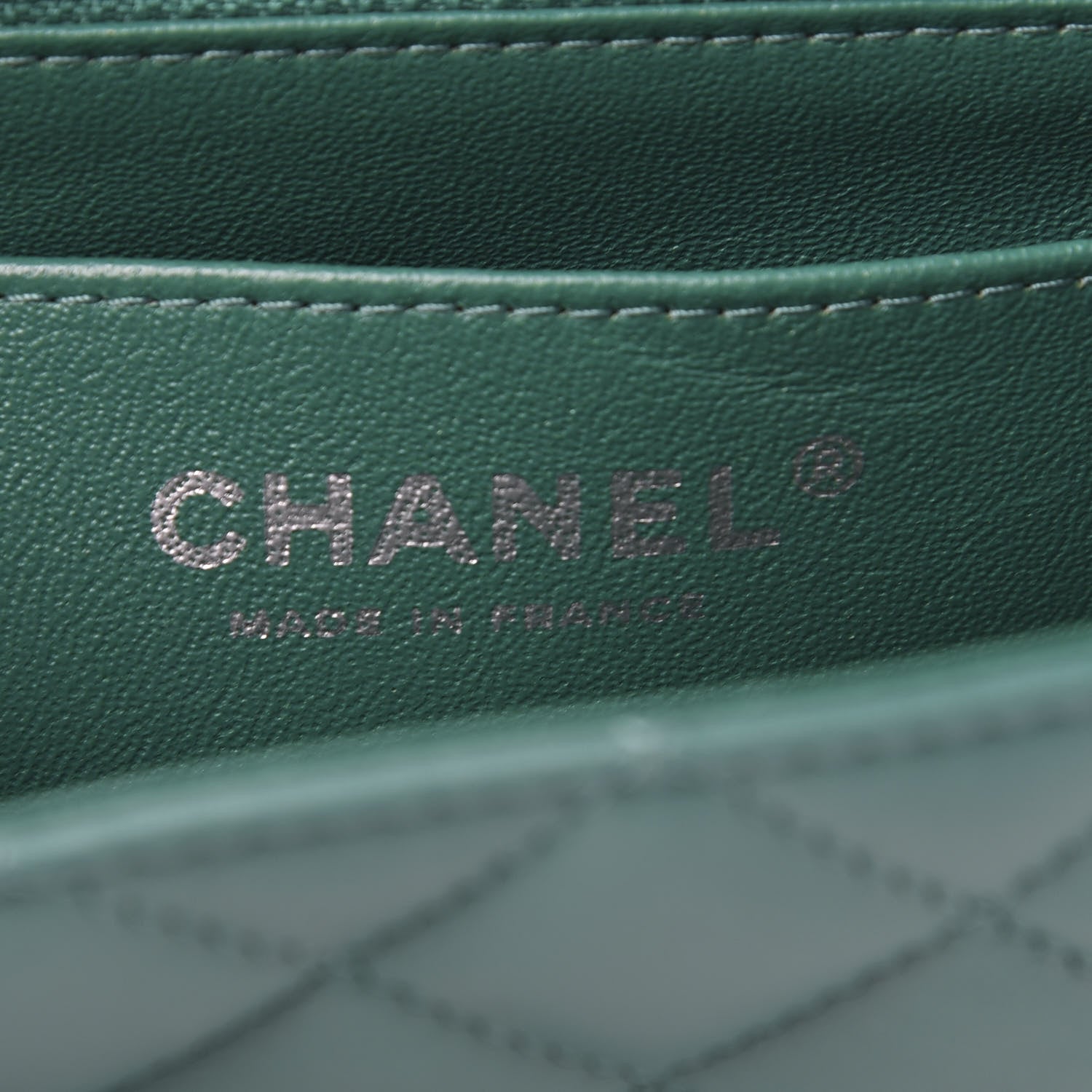 Chanel Lambskin Quilted Mini Rectangular Flap Green 6 of 12