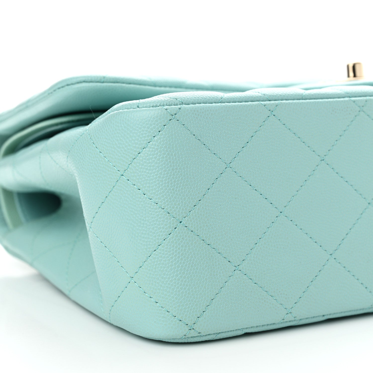 Chanel Caviar Quilted Jumbo Double Flap Light Blue 9 of 13