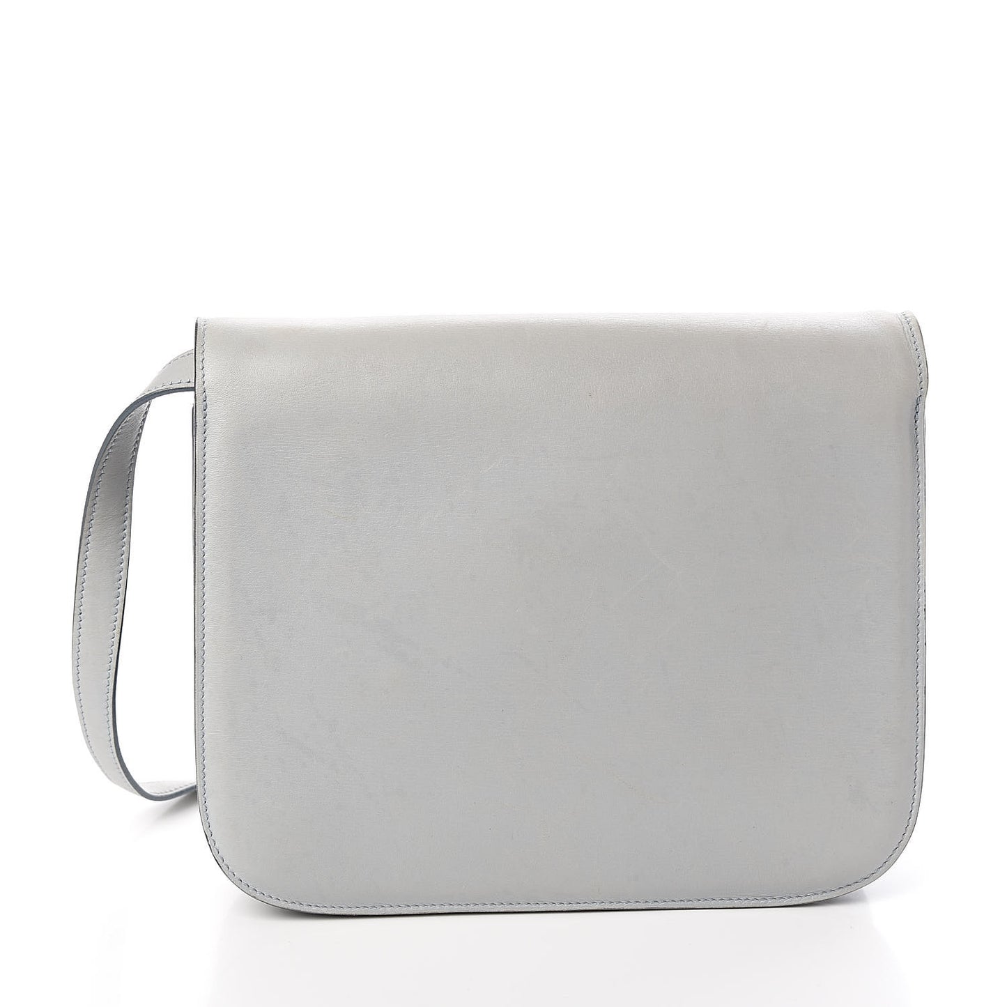 Box Calfskin Medium Classic Box Flap Bag Sky